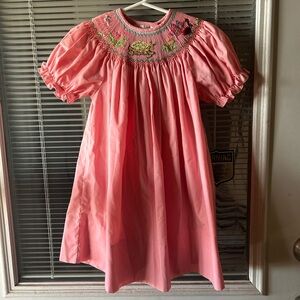 Rosalina Pink Dress with Floral Embroidery